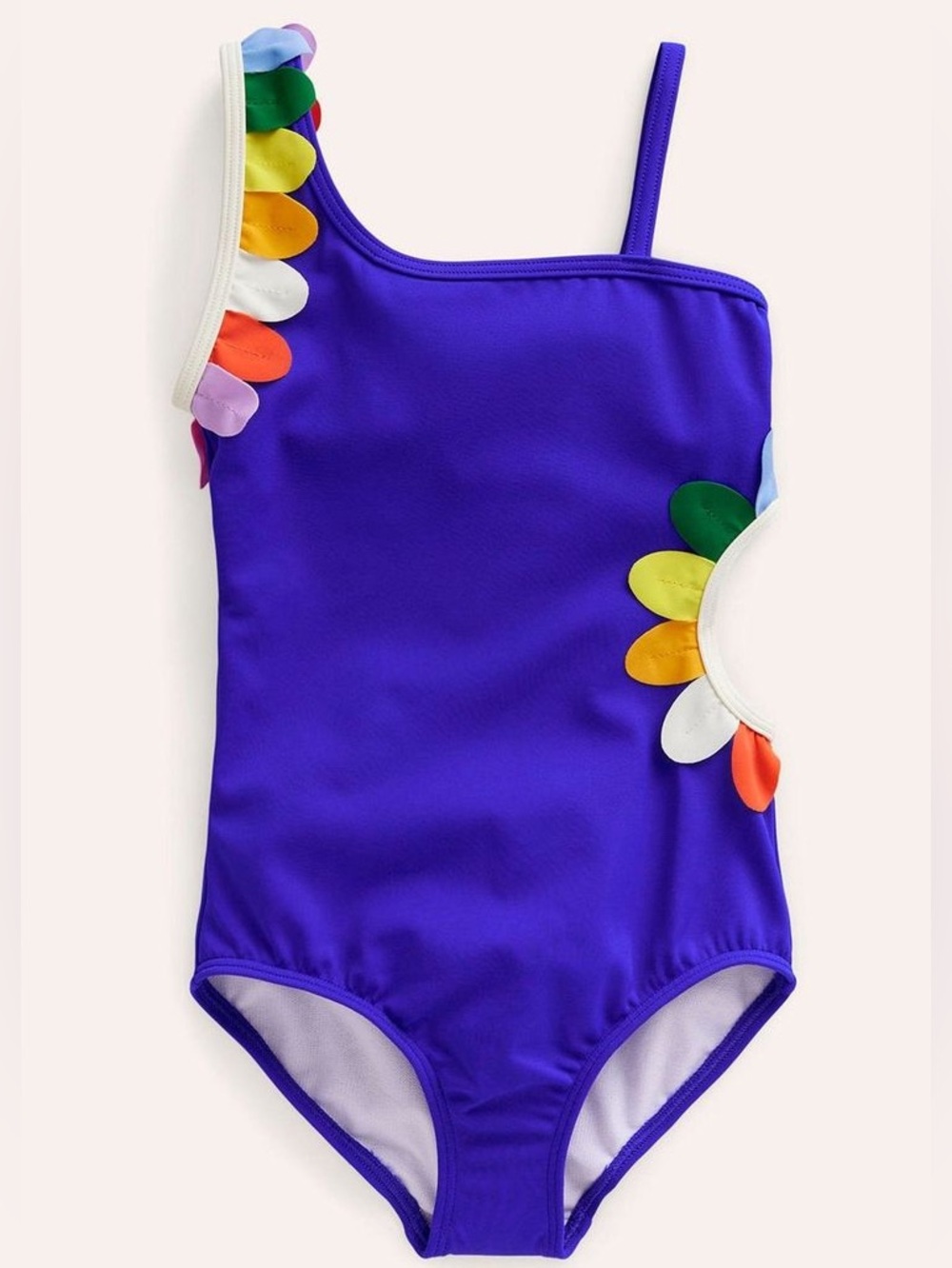Mini Boden Cut-Out Flower Swimsuit